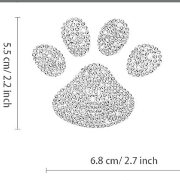 8pc Paw Print Interior Car Accessories Set - Picture 5 of 8